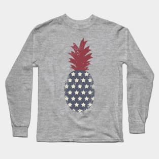 Patriotic Pineapple Long Sleeve T-Shirt